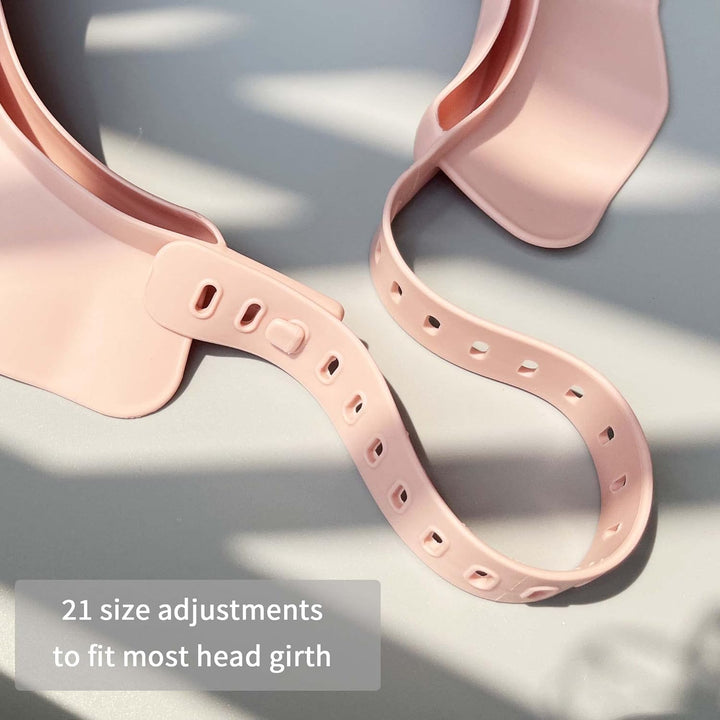 Baby Kids Shower Cap Shampoo Bath Bathing Hat Silicone Adjustable Washing Hair Shower Bathing Protection Shower Cap for Toddler, Baby, Kid, Children (Pink)