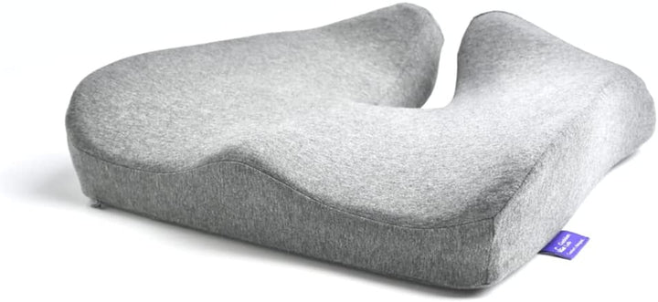 Patented Pressure Relief Seat Cushion for Long Sitting Hours on Office & Home Chair - Extra-Dense Memory Foam for Soft Support. Car Pad for Hip, Tailbone, Coccyx, Sciatica - Black