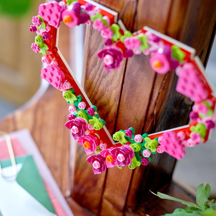 Heart Ornament Building Toy Set - Fun Arts and Crafts Idea for Girls and Boys, Ages 9+ - Gift for Kids - Display on the Wall as Home Decoration - 40638