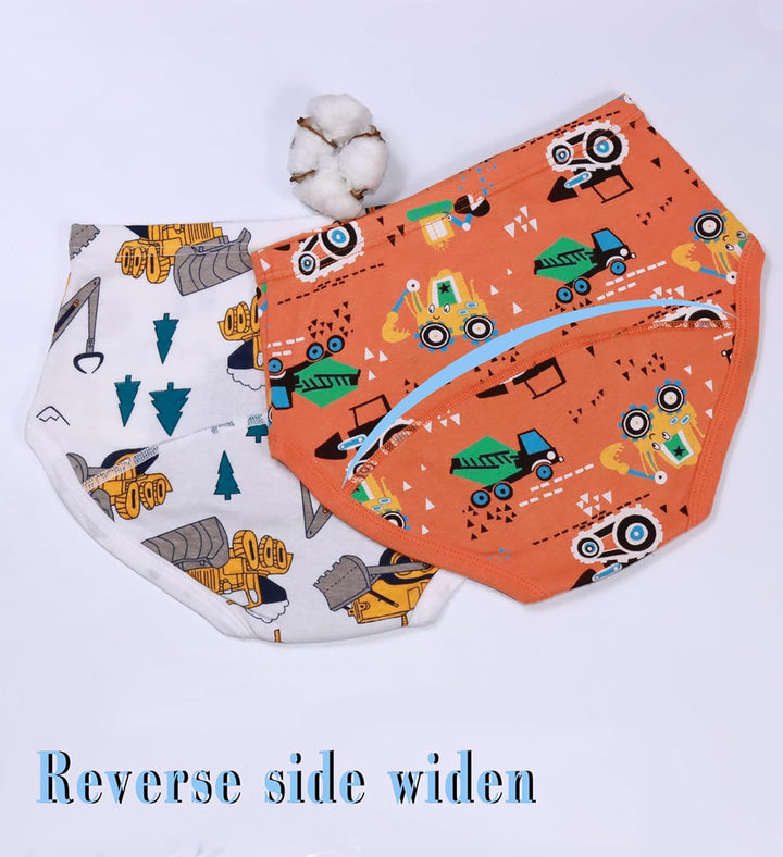 Boys Training Toddler Underwear Truck Potty Briefs for Boys Pack of 6