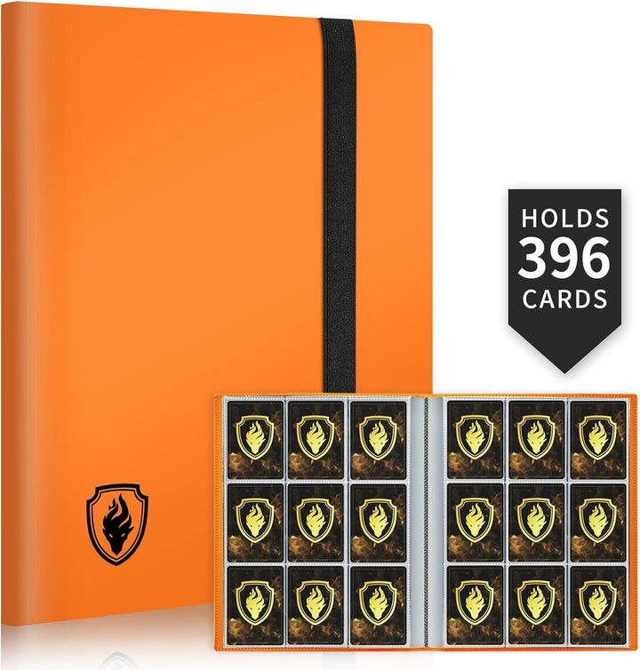 Card Binder 9 Pocket,  396 Pockets Trading Card Binder, Premium Collector Card Album for Standard Cards, Side Loading Card Collection Folder for MTG, TCG, Game Cards, Sport Cards, Black
