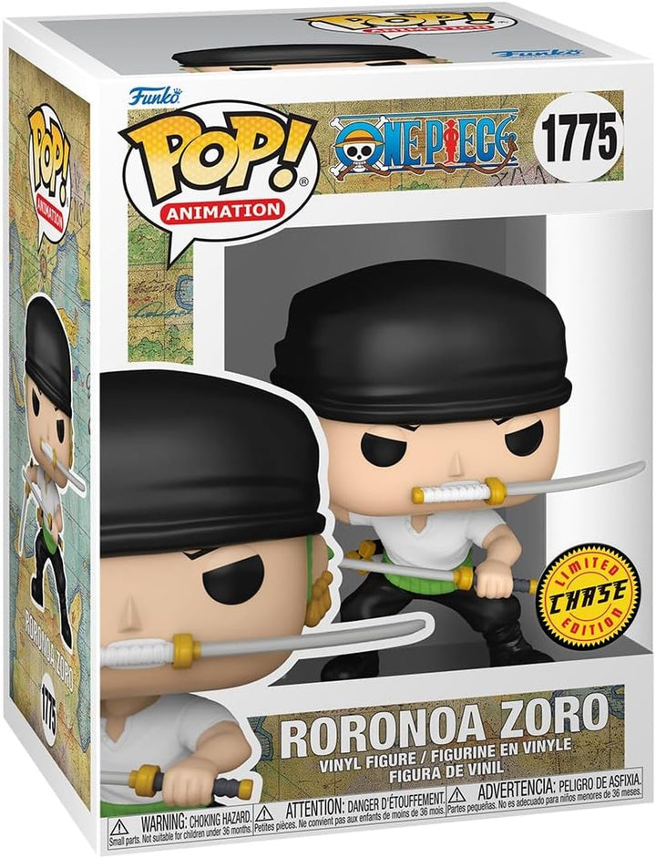 POP Animation: Roronoa Zoro - One Piece - 1/6 Odds for Rare Chase Variant - Collectable Vinyl Figure - Gift Idea - Official Merchandise - for Kids & Adults - Anime Fans