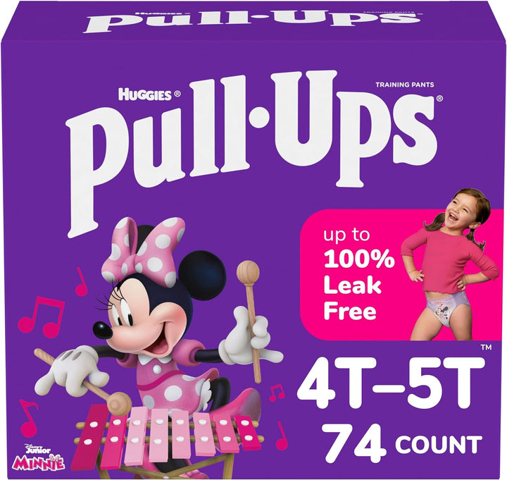 Girls' Potty Training Pants, Size 3T-4T Training Underwear (32-40 Lbs), 112 Count (4 Packs of 28)