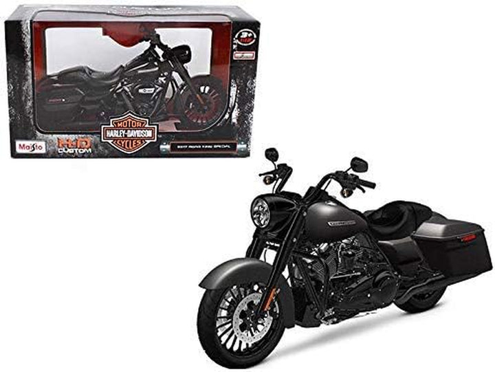 2017 Harley Davidson King Road Special Black Motorcycle Model 1/12 32336 Toy