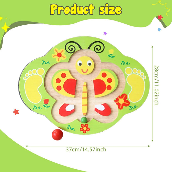 Kids Wooden Balance Board Core Training Toy Sensory Wobble Board for Gym Fitness Home
