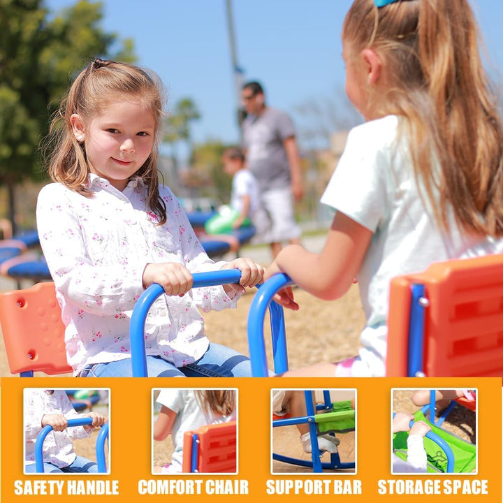 Teeter Totter - Kids Teeter Totter Outdoor Seesaw - Children, Boys, Girls, Kid - Youth Ride on Toy Living Room - Lawn, Backyard, Playground Gifts for Ages 3 4 5 6 - Rocking High Chair