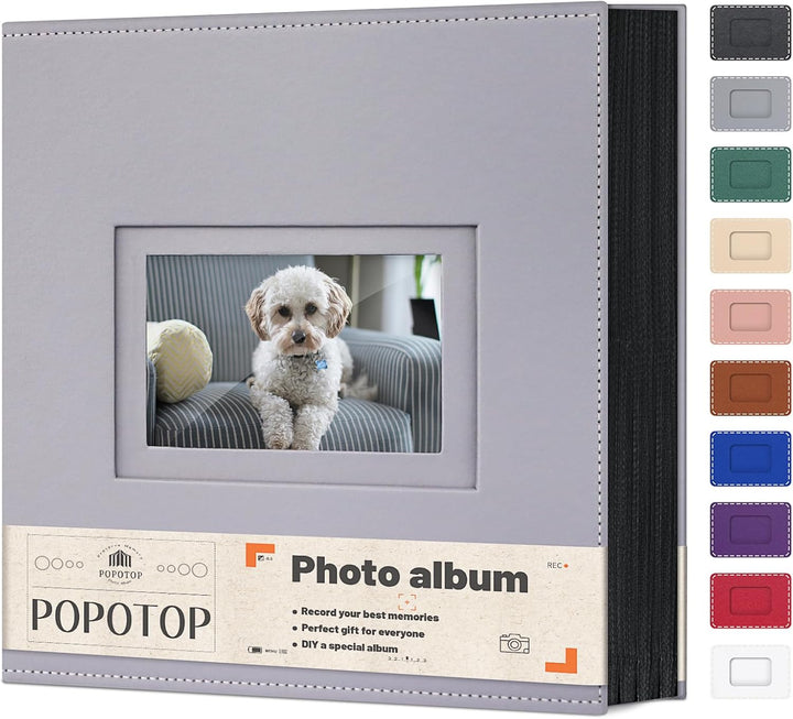 Photo Album 4X6 300 Pockets with Leather Hardcover Cover, Small Photo Album Holder Book with 50Pcs Pages for Family Travel Wedding Baby Gifts