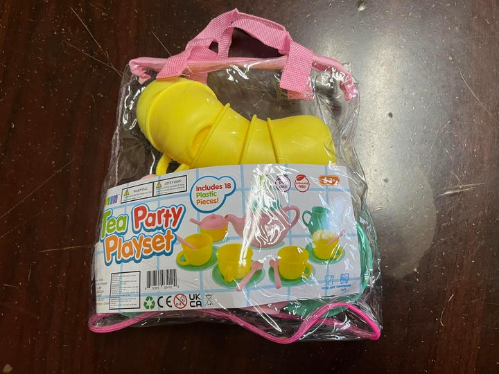 18PCS Pretend Role Play Tea Party Set Play Food Accessories BPA Free, Phthalates Free, Plastic Tea Set, Mini Kitchen for Kids, Gifts for Toddler Boys Girls Ages 3 4 5 6 Years Old