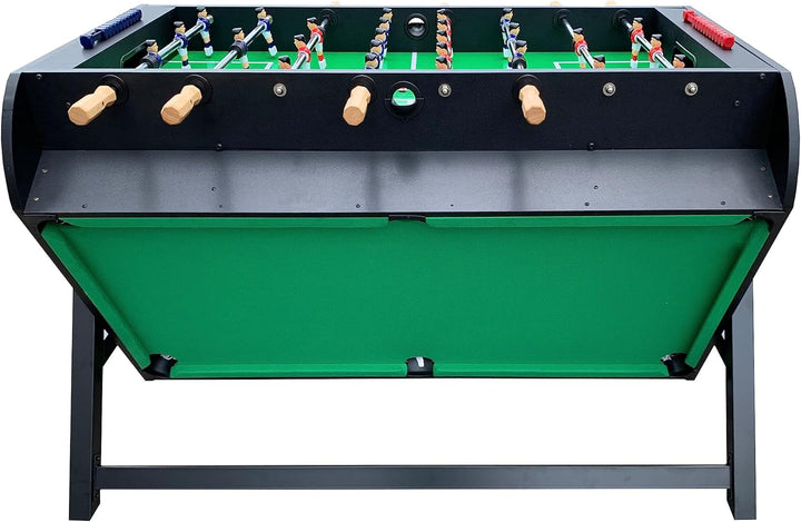 Triplex 55″ Telescopic Rods 3-In-1 Swivel Multi Game Table - Combo Game Table Set - Billiards, Air-Hockey and a Foosball for Home, Game Room, Friends and Family!