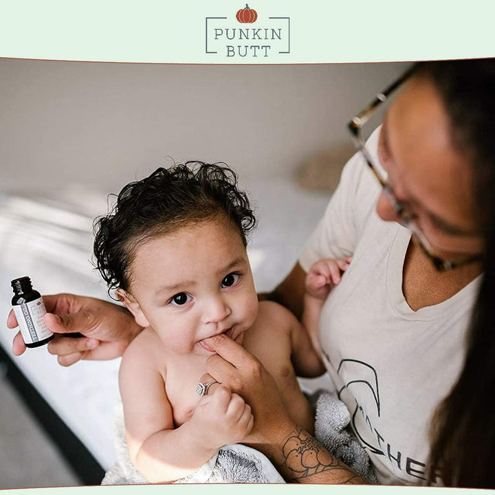 Teething Oil - 2 Oz - 100% Natural, for Babies - Proprietary Blend Includes Chamomile, Sunflower, Peppermint, and Clove - Baby Teething Relief with No Added Chemicals (2 Ounce)