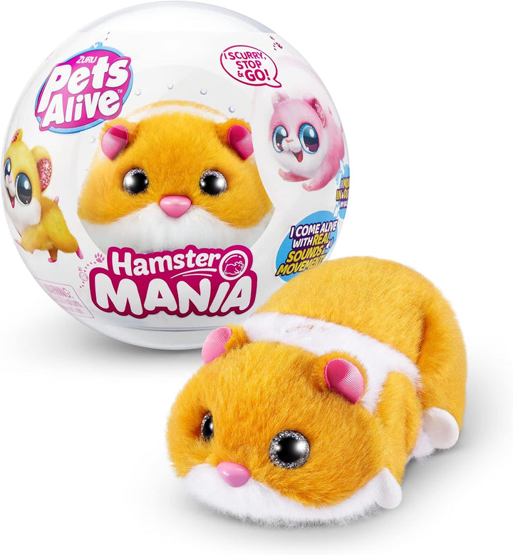 Hamstermania (Blue) by  Hamster, Electronic Pet, 20+ Sounds Interactive, Hamster Ball Toy for Girls and Children