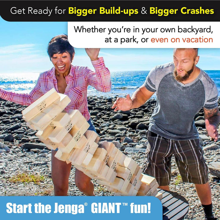 Giant - Hardwood Blocks - Stacks to over 5 Feet - Officially Licensed - JS7