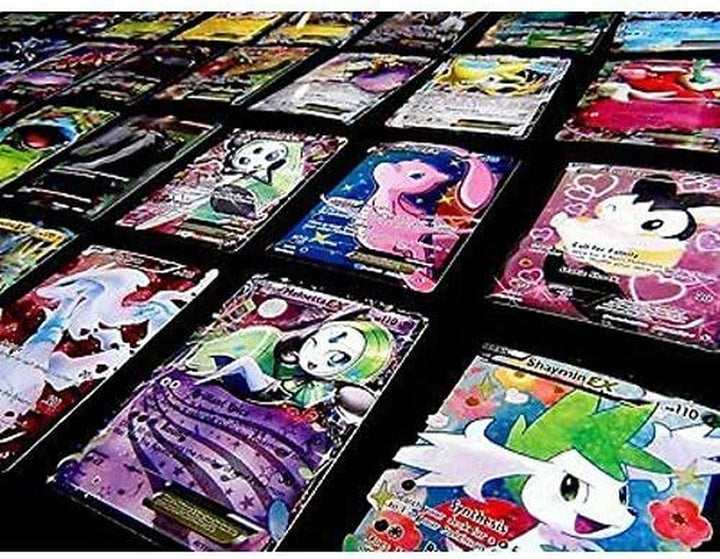 TCG : 100 Card LOT Rare, COM/UNC, Holo & Guaranteed EX, MEGA or Full Art