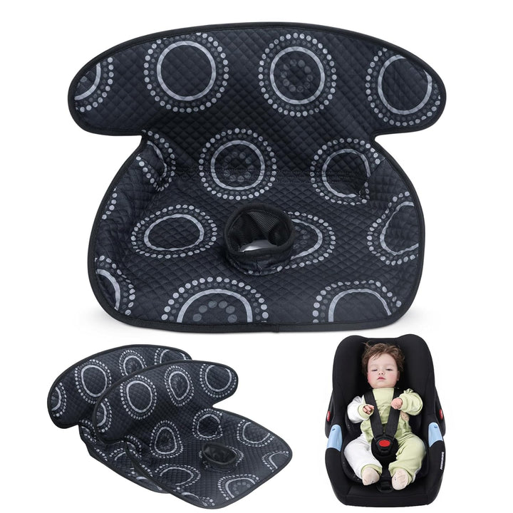 Piddle Pad, Car Seat Potty Training Protector, Baby Waterproof Car Seat Cover with Anti-Slip Backing, Machine Washable Liner for Toddler Carseat, Stroller (Black)