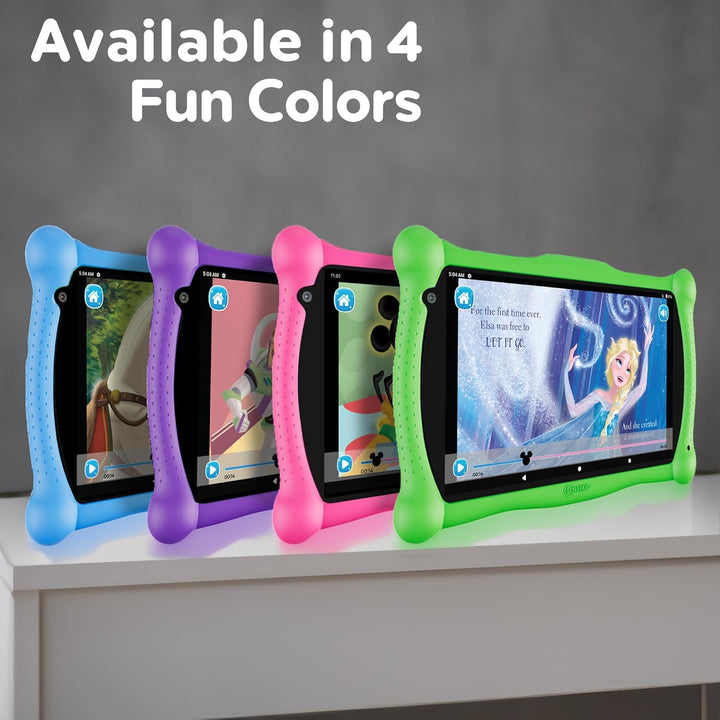 7" Disney Kids Learning Tablet Bundle - Headphones, Stylus & Bag, Pre-Installed Disney Storybook (Value $200) & Teacher-Approved Apps, Parental Controls, Ideal for Education - Pink