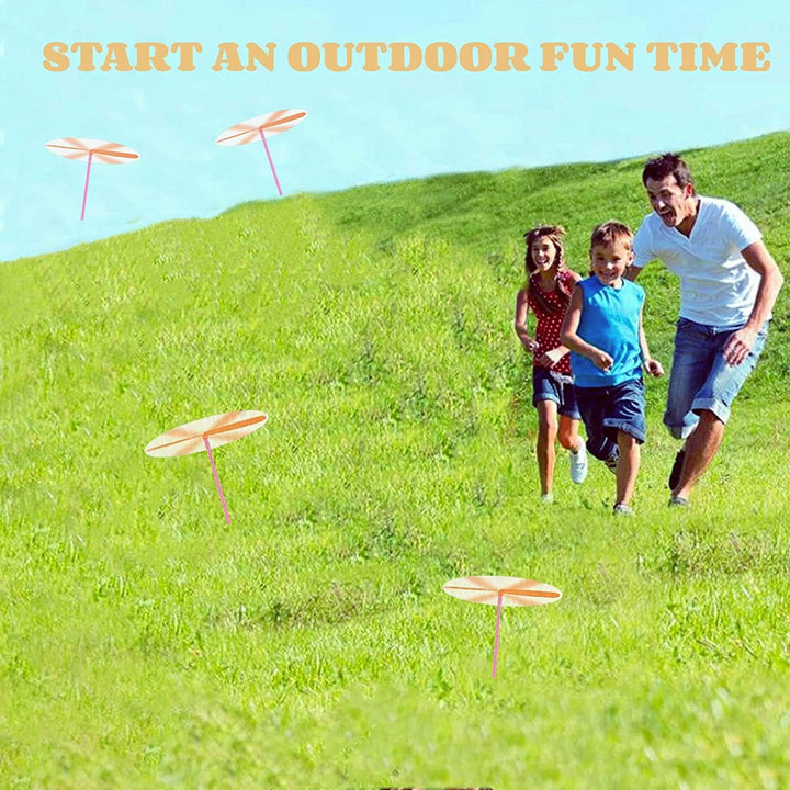 36 Pieces Hand Helicopter Spinner Hand Rub Plastic Propeller Outdoor Flying Plastic Dragonfly Toy Random Color Toy Helicopte