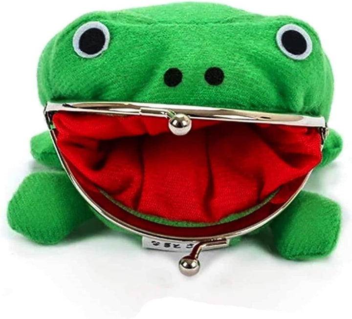 Frog Wallet Anime Cartoon Wallet Coin Purse Manga Flannel Wallet Cute Funny Plush Toy (Anime Frog)