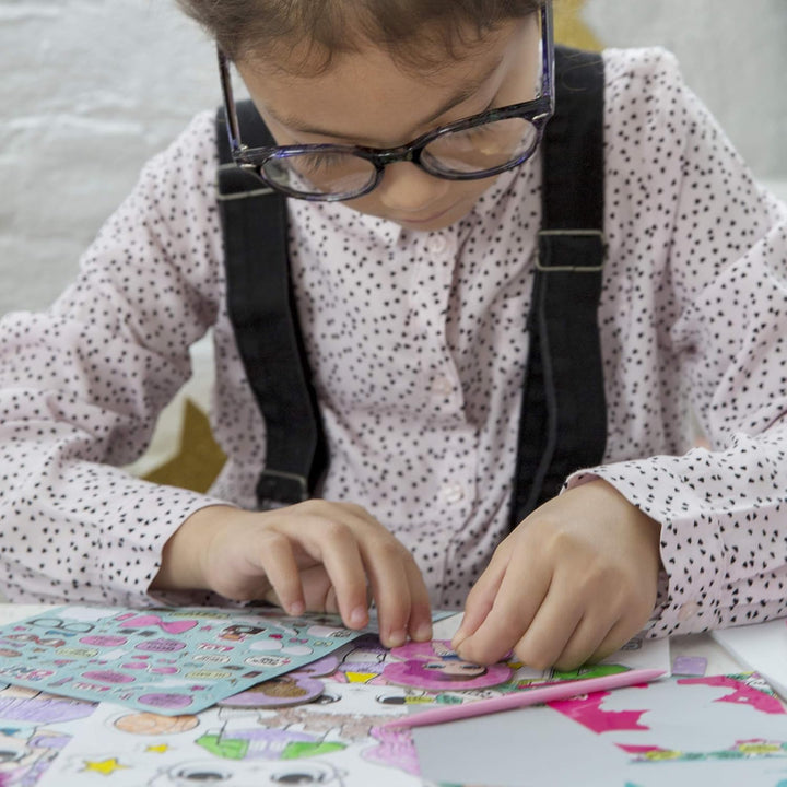 LOL Surprise! Fashion Dress up Dolls by .Create DIY Themes & Patterns.Activity Kit Includes5 Paper Dolls, 1 Repositionable Sticker, Scratch Art, Easy to Follow Instructions & More.