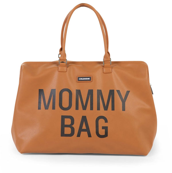 the Original Mommy Bag, Large Baby Diaper Bag, Mommy Hospital Bag, Leatherlook Brown