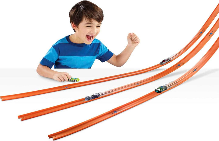 Toy Car Mega Track Set Pack, 87 Component Building Parts for 40-Ft of Track & 1:64 Scale Vehicle (Amazon Exclusive)