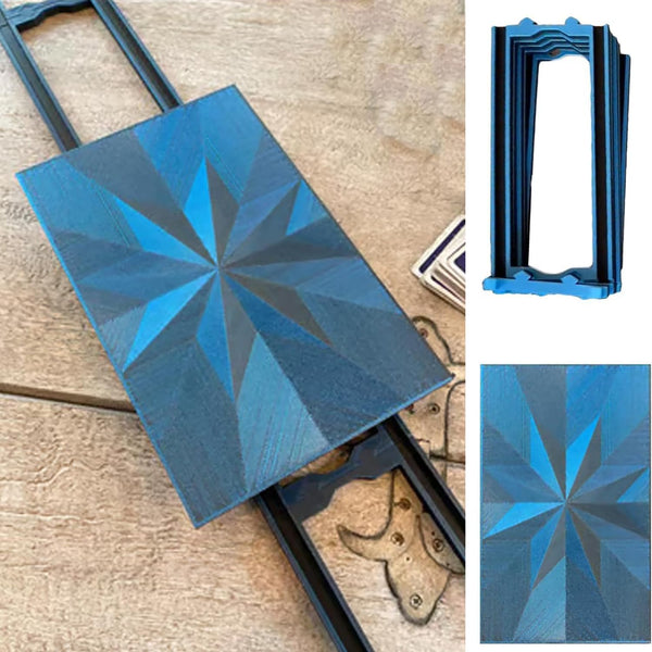 Game Glider for Cards the Game Glider - Multi Color Slider Original Easy to Install＆Portable Game Glider for Table Card Game Glider with 5 Rails (Blue)