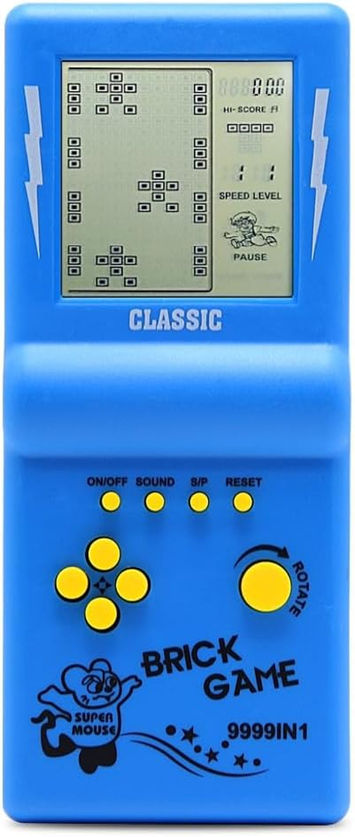 3.5-Inch Large Screen Retro Brick Game Console for the 80S/90S Build in Block Game Racing/Tank Game Built-In 23 Classic Games Nostalgic Puzzle Children'S Game Console (Black)