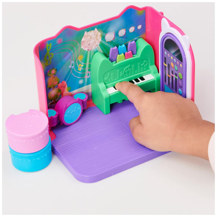 Gabby’S Dollhouse, Groovy Music Room with Daniel James Catnip Figure, 2 Accessories, 2 Furniture Pieces and 2 Deliveries, Kids Toys for Ages 3 and Up