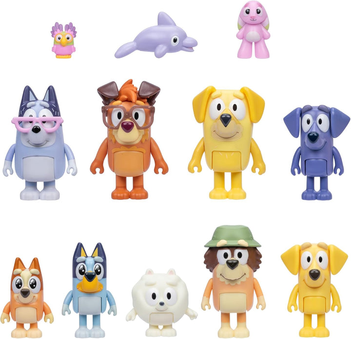 Figure 4-Packs, Halloween, 2.5" Poseable, Bingo, Chloe & Lucky Dressed in Halloween Costumes, with Accessories, Kids Can Recreate Their Favorite Moments