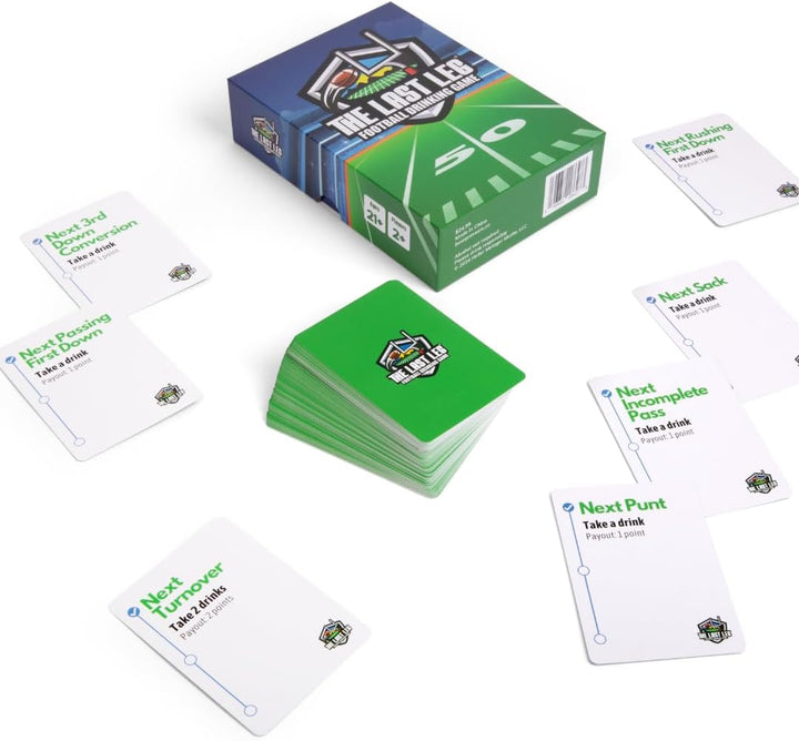 the Last Leg - Live Football Drinking Game. Perfect for Game Days, Tailgates, Parties, and Pre Games.