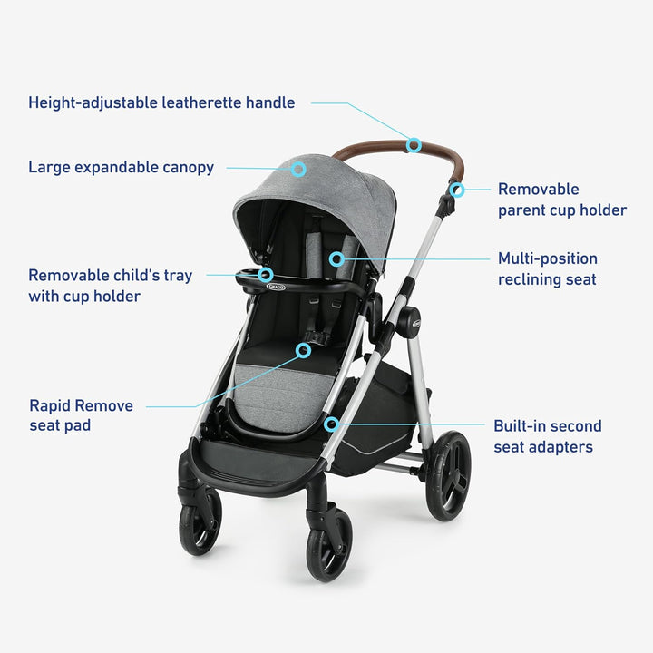 Modes Nest2Grow Travel System, Ren with Expandable Double Stroller