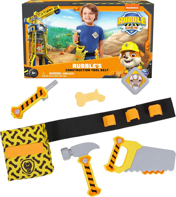, Bark Yard Deluxe Bulldozer Construction Truck Toy with Lights, Sounds & Rubble Action Figure, Kids Toys for Boys & Girls Ages 3+