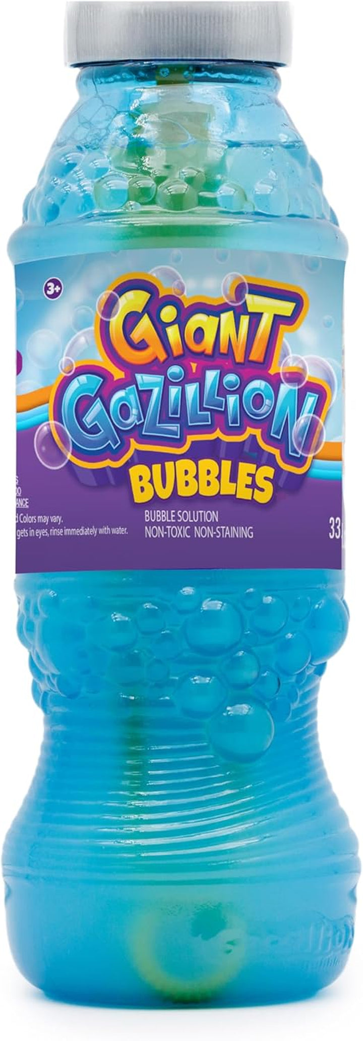 Bubbles, Original Bubble Solution 1L - Create Bubbles with Premium Formula & 7-In-1 Bubble Wand - Non-Toxic & Safe