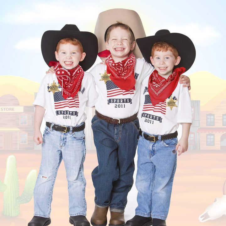 2 Pack Mental Western Sheriff Deputy Badge for Kids Adults Party Favors Supplies, School Carnival Prizes, Party Bag Gift Fillers