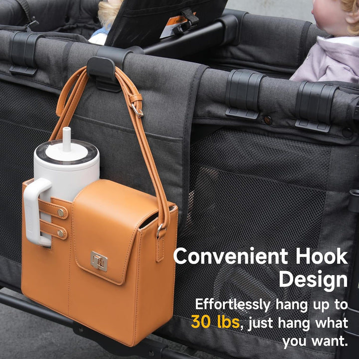 Forward-Facing Bus-Style Seating Upgrade Stroller Wagon Support Bar Compatible with Wonderfold W4 Elite/Luxe (4 Seater), Wonderfold Wagon W4 Accessories for Kids, Removable & Easy to Install.
