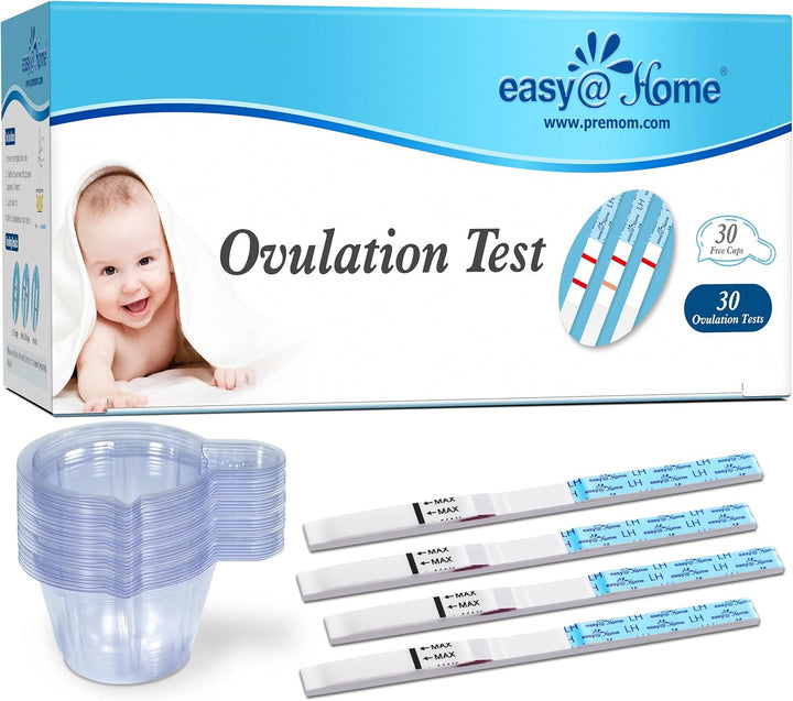 Ovulation Test Predictor Kit : Accurate Fertility Test for Women (Width of 5Mm), Fertility Monitor Test Strips, 50 LH Strips with 50 Urine Cups