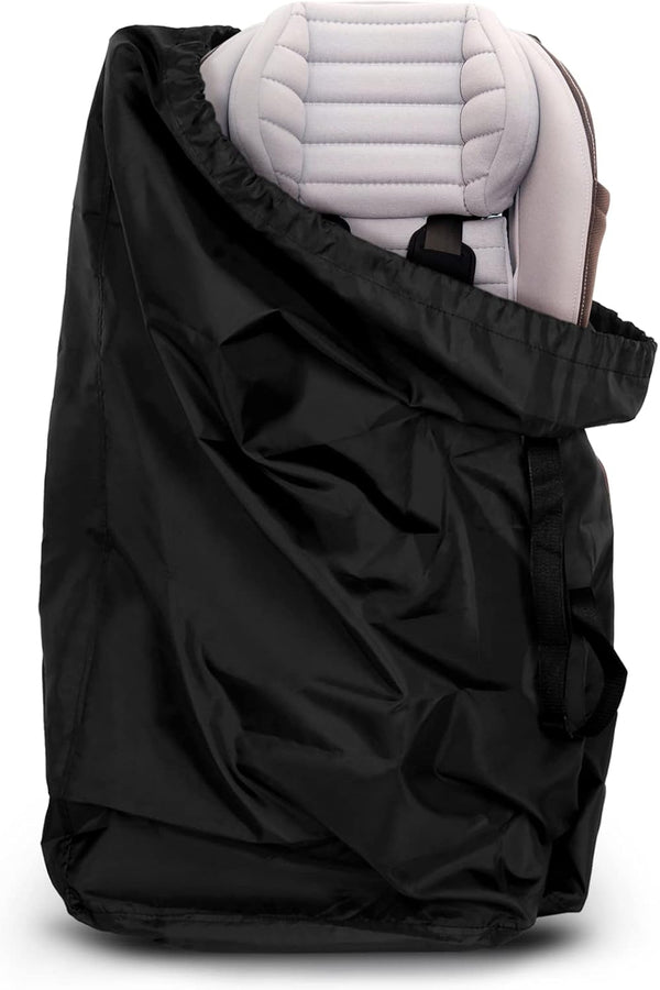 Stroller Travel Bag, Gate Check Bag for Car Seat, Waterproof Travel Carry Bag, 600D Oxford, Black