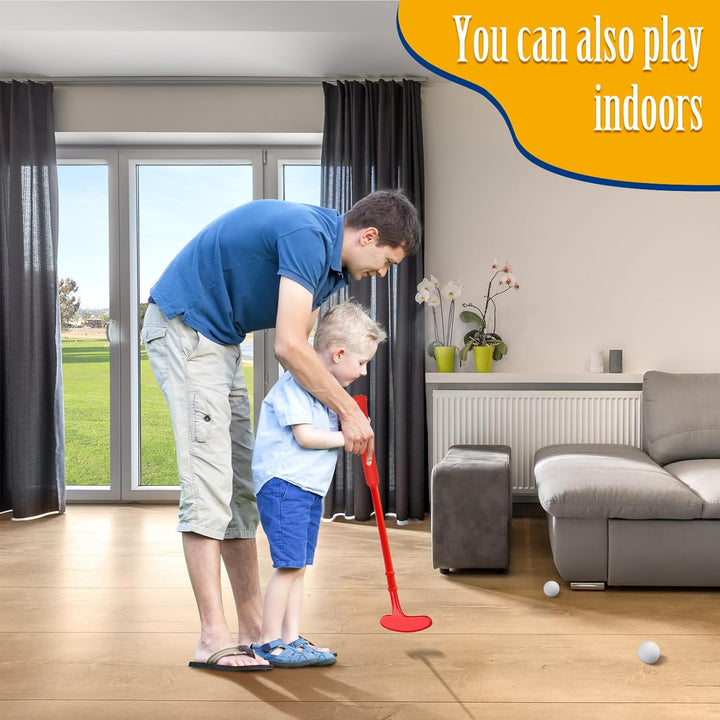 Plastic Mini Golf Clubs for Toddlers,Kids Golf Clubs Set,Outdoor/Indoor Golf Toys Christmas Birthday Present for Boys Girls