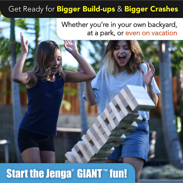 Giant - Hardwood Blocks - Stacks to over 4 Feet - Officially Licensed - JS6