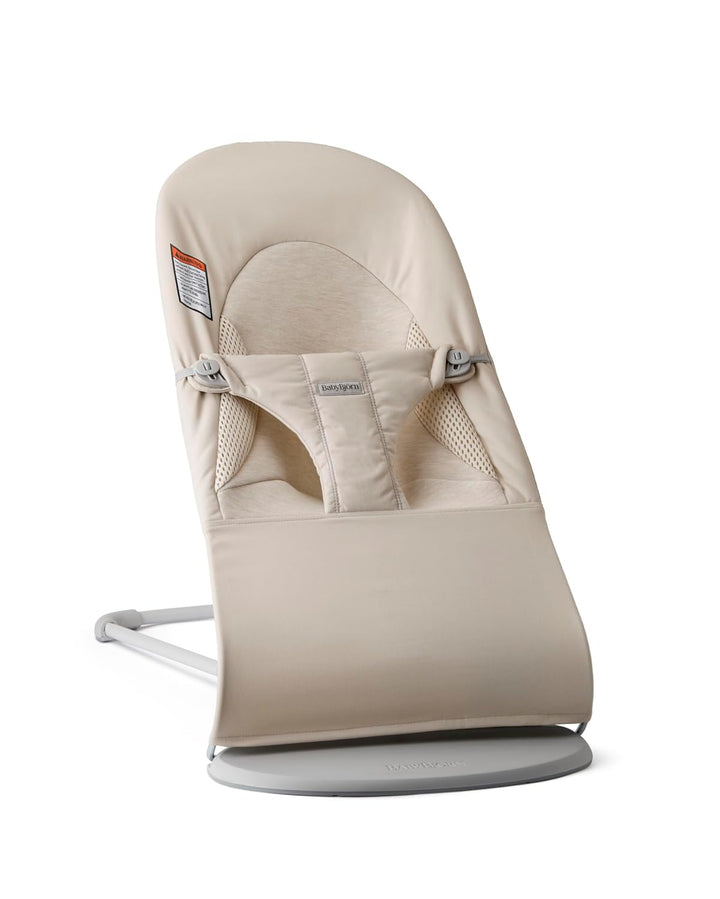 Bouncer Balance Soft, Dark Gray, Woven/Jersey, Tri-Fabric | 2-In-1 Adjustable Baby Bouncer Seat and Toddler Chair, Newborn to Toddler (8-29 Lbs), 4 Positions, Lightweight & Portable