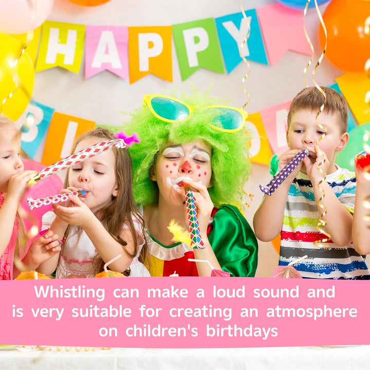50 Pcs Funny Blowouts Blow Horns Birthday Party Whistles New Years Party Favors