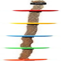 Colorful Climbing Rope - 6.5Ft with 5 Knotted Foot - Kids Ninja Rope for Ninja Warrior Slackline Obstacle Course Accessories Kids Swing Set Backyard Play