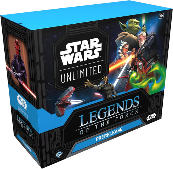 Star Wars: Unlimited TCG Legends of the Force PRERELEASE Box - Includes 6 Booster Packs & Exclusive Promo Cards, Ages 12+, 2+ Players, 20 Minute Playtime, Made
