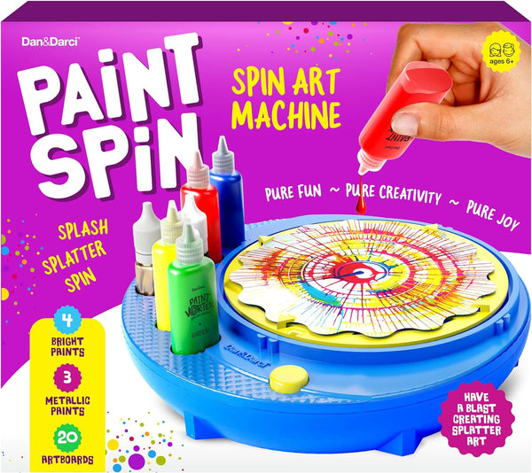Paint Spin Art Machine Kit for Kids - Arts & Crafts for Boys & Girls Ages - Art Craft Set Gifts for 6-9 Year Old Boy, Girl - Painting Spinner Toys - Birthday Gift Ideas for Ages 6-12 Years