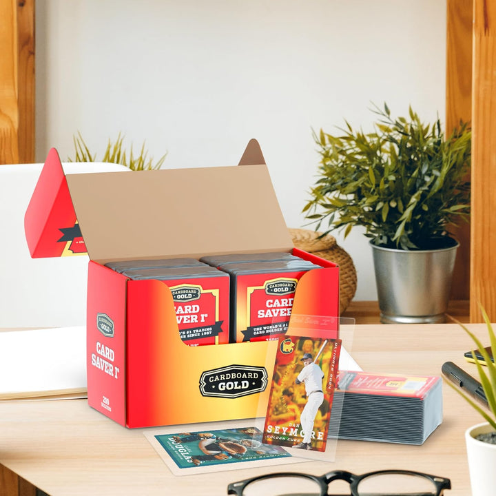 Card Saver 1 - 50 Count - Semi Rigid Card Holder, Trading Card Protectors - Psa-Approved Cardsaver for Baseball, Trading, Sports Cards - Card Sleeves, Binder, & Storage Box Compatible