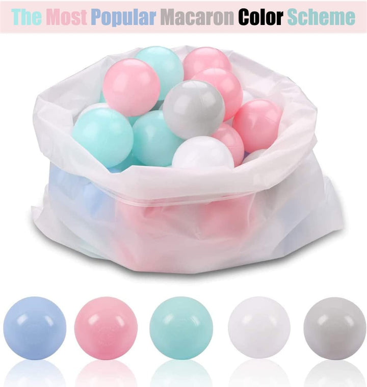 50 100 200 Soft Plastic Ball Pit Balls for Kids, Gift for Baby Toddler Birthday Christmas, Ball Pit Play Tent, Baby Kiddie Pool Water Toys, Party Decoration