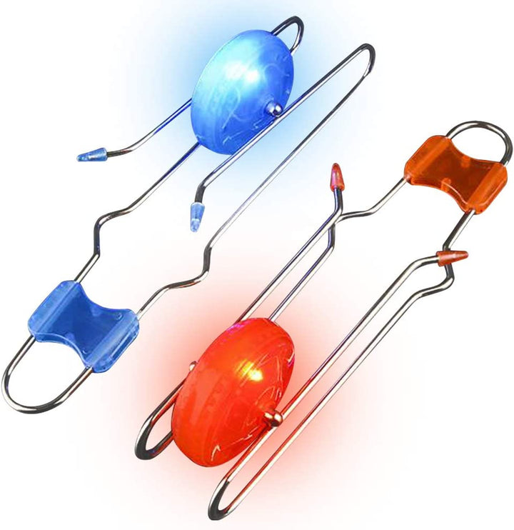 Retro Light up Gyro Wheels Set for Kids- 3, 8.5 Inch Gyroscope Rail Twisters Mesmerizing Spinning Lighting Effects, Spinning Top Autism Toys, Sensory Toys for Kids, Gift for Boys & Girls