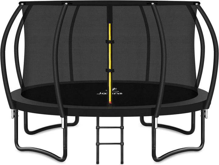 Trampoline 8FT 10FT 12FT 14FT 16FT, Recreational Trampolines with Enclosure Net and Ladder, Outdoor Anti-Rust Trampolines for Kids and Adults, ASTM Approved
