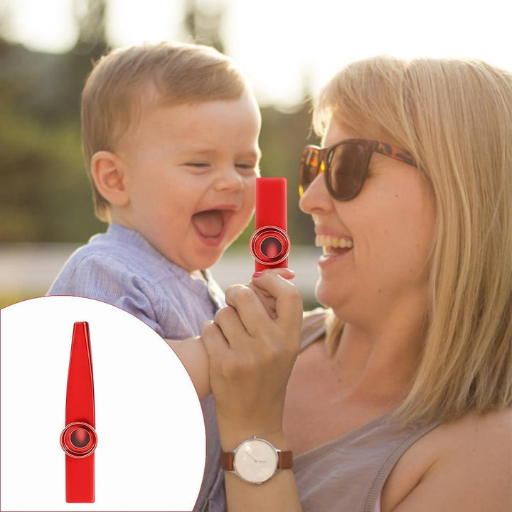 Kazoos Musical Instruments,6 PCS Metal Kazoos Flute for Kids Gift Price Party Favor Gift Bag Fillers