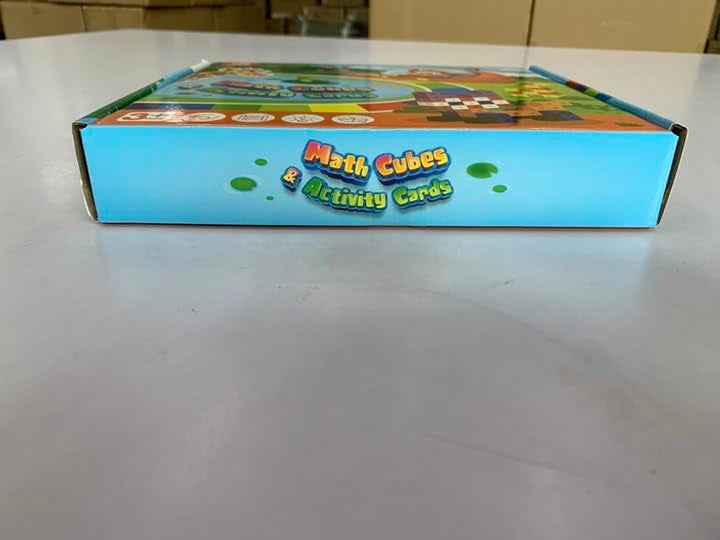 Math Manipulatives, Math Game for Kids 3-8 with Number Counting Snap Linking Cube, 1St Grade Math Flashcards Toy Gift for Preschool Learning