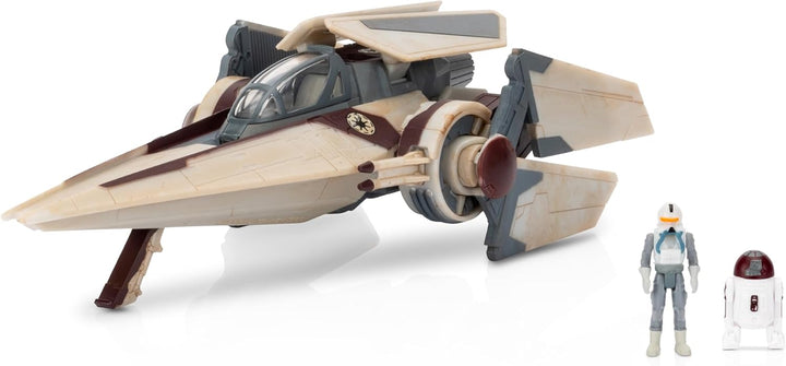 Star Wars Micro Galaxy Squadron Luke Skywalker’S Snowspeeder (Armada Edition) - 5-Inch Vehicle with Two 1-Inch Micro Figure Accessories